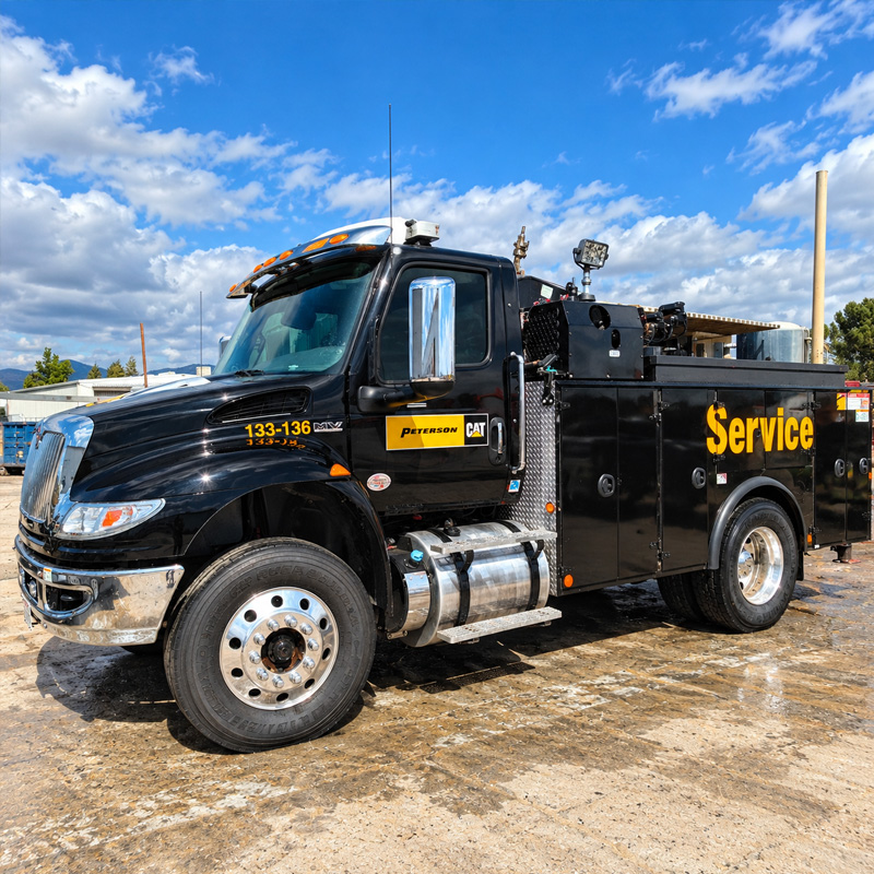 After: the same truck shining clean after a mobile fleet wash by S&S Mobile Pressure Washing